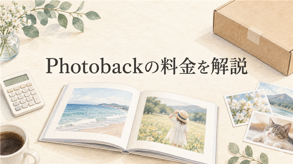Photobackの料金を解説！値段・送料・注文総額の計算方法の結論を示す手書き図解