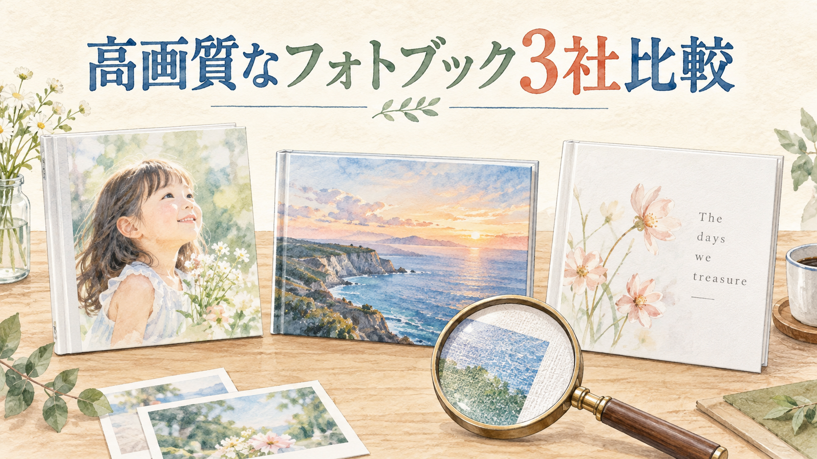 高画質なフォトブック3社比較！初心者向け印刷品質と写真再現の選び方の結論を示す手書き図解