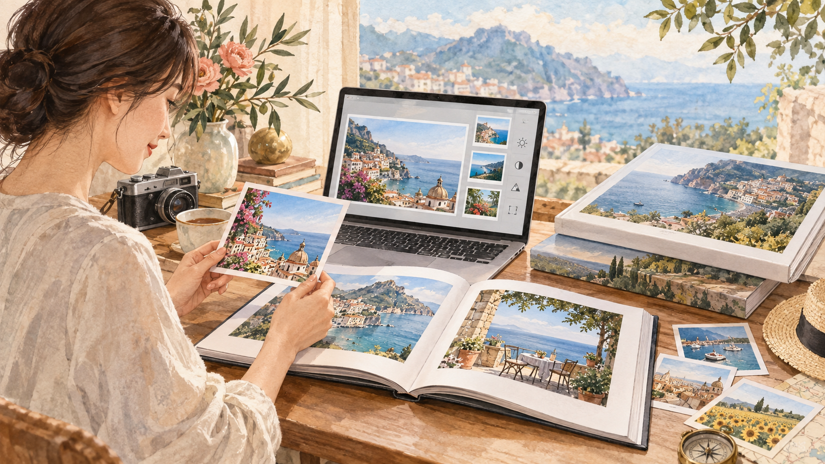 注文前に旅写真の失敗を防ぐの結論を示す手書き図解